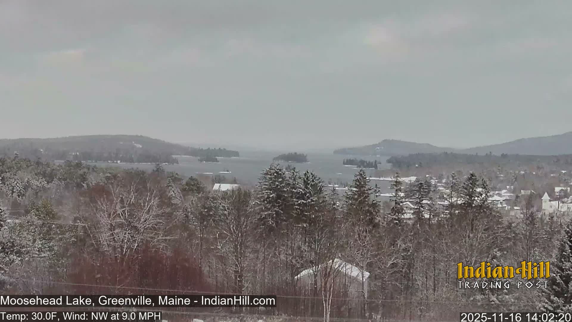 Moosehead Lake Skyline Live Cam - Maine, USA