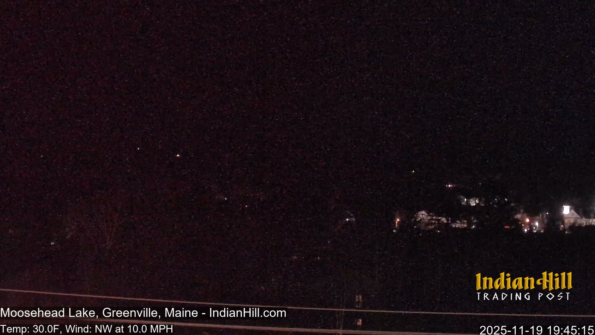 Moosehead Lake Skyline Live Cam - Maine, USA