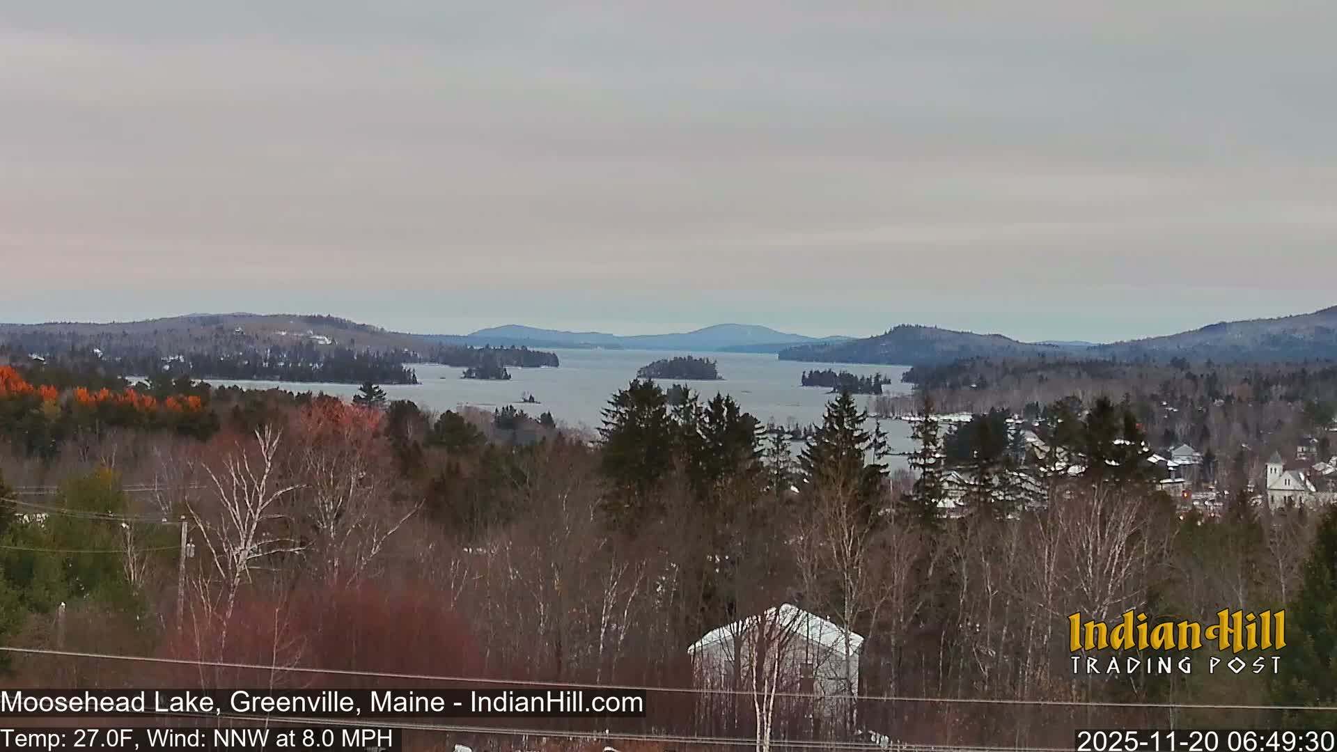 Moosehead Lake Skyline Live Cam - Maine, USA