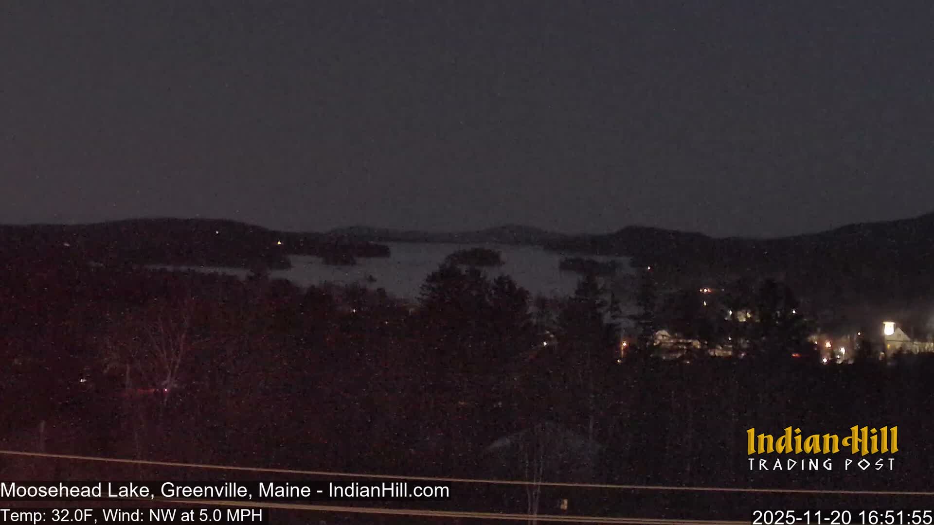 Moosehead Lake Skyline Live Cam - Maine, USA