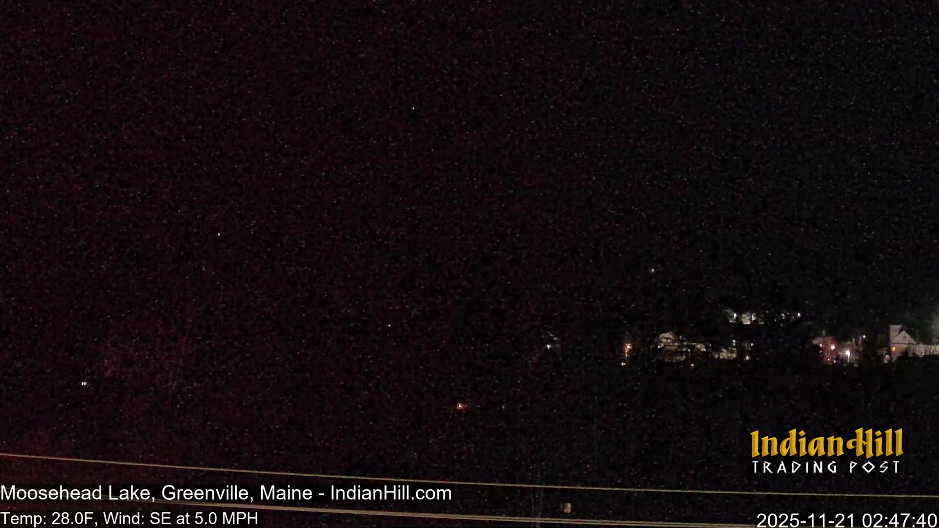 Moosehead Lake Skyline Live Cam - Maine, USA