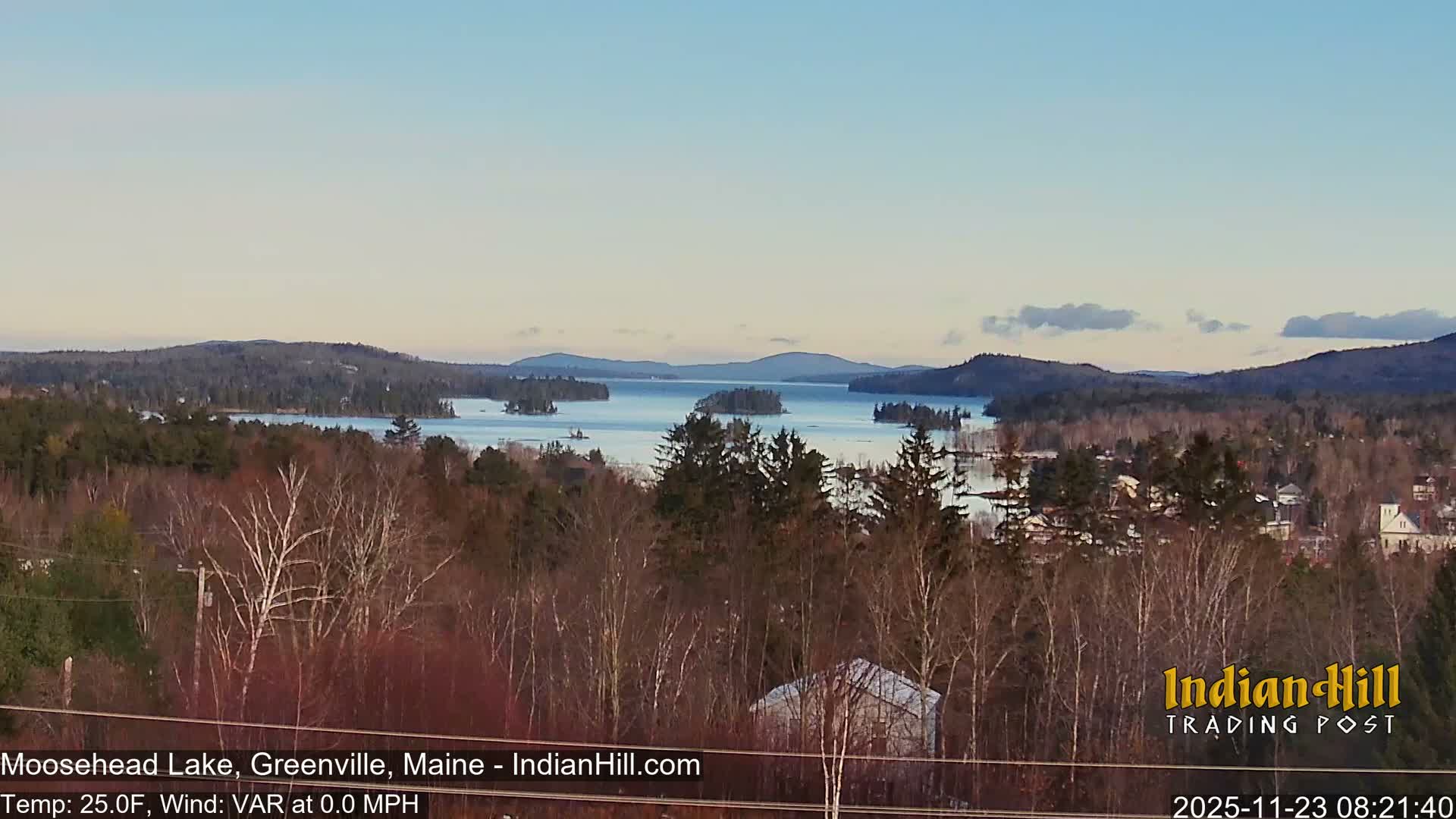 Moosehead Lake Skyline Live Cam - Maine, USA