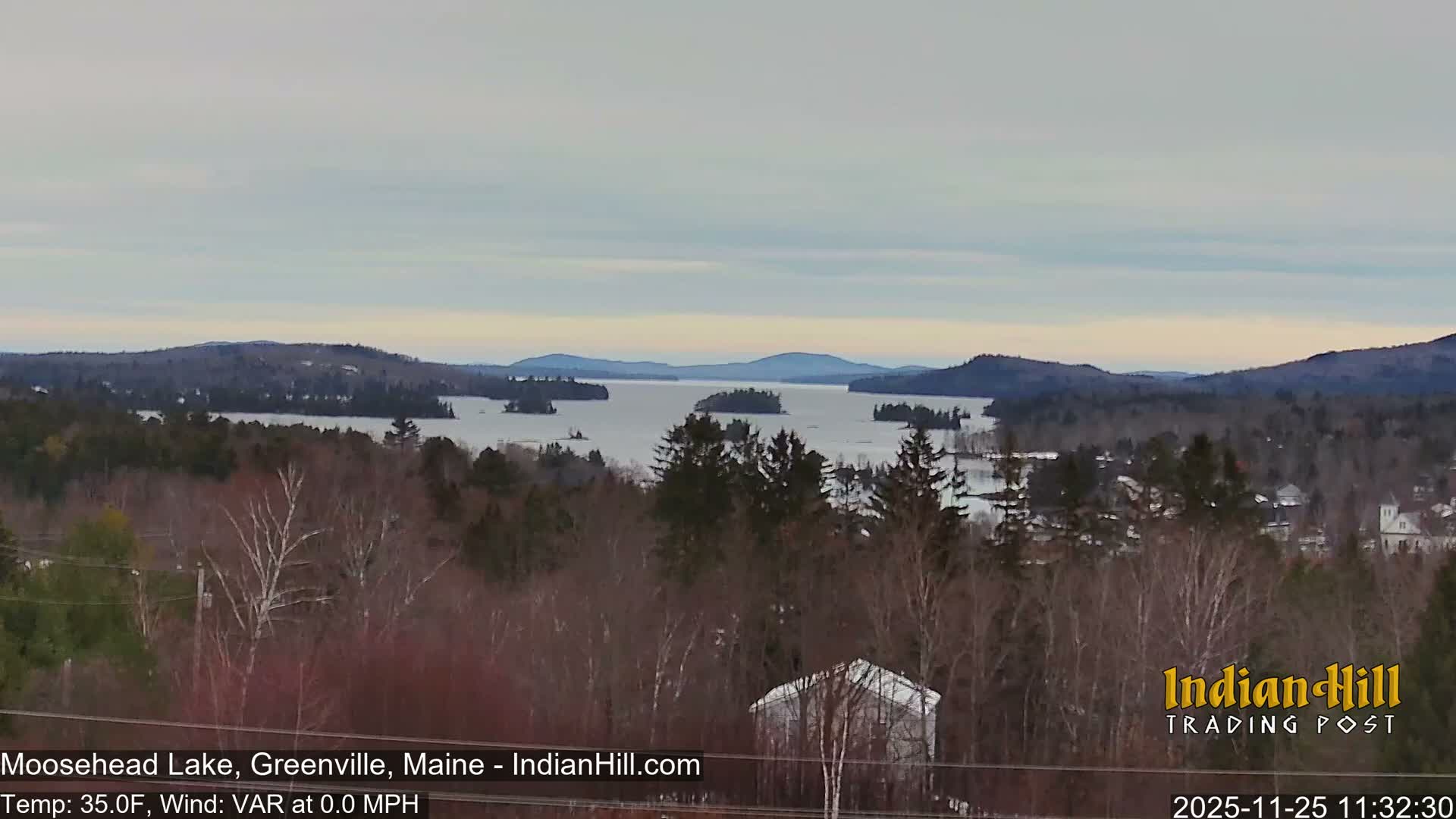 Moosehead Lake Skyline Live Cam - Maine, USA