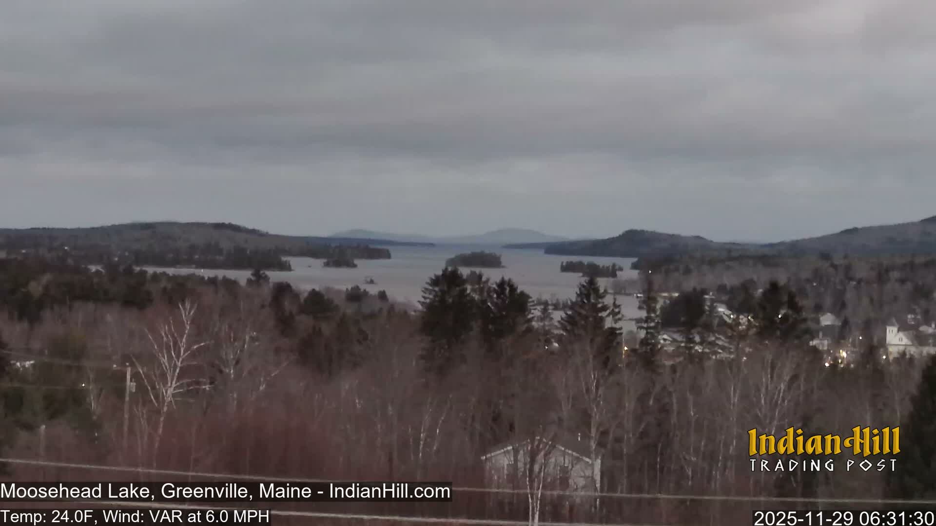 Moosehead Lake Skyline Live Cam - Maine, USA