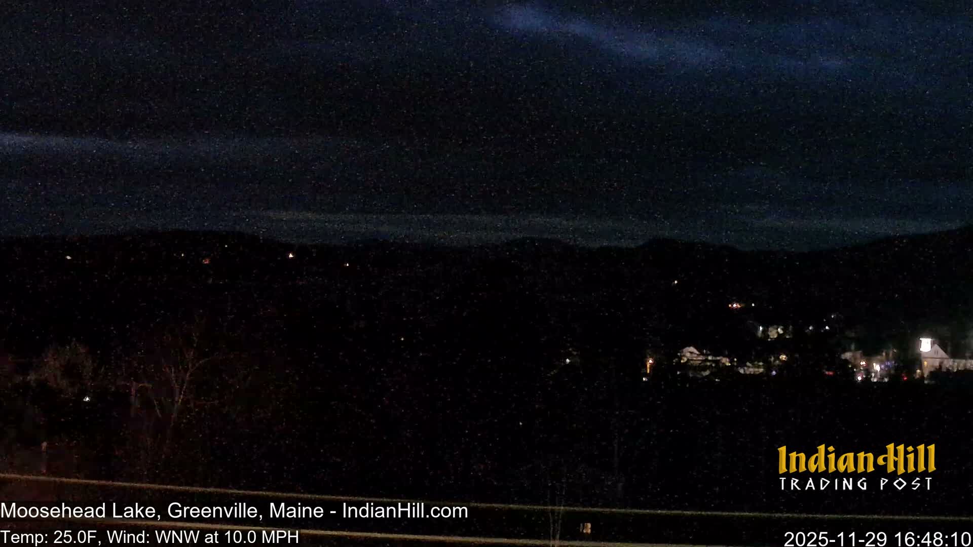 Moosehead Lake Skyline Live Cam - Maine, USA