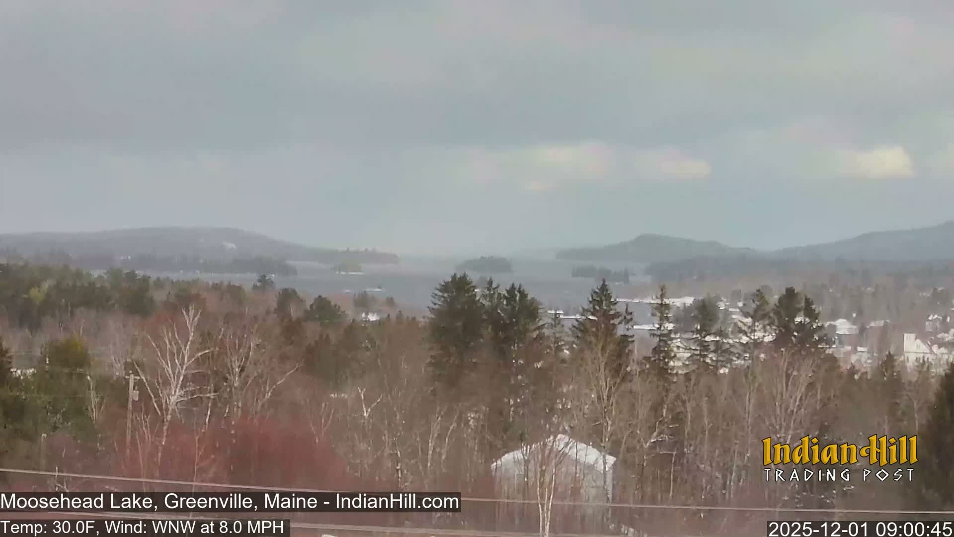 Moosehead Lake Skyline Live Cam - Maine, USA