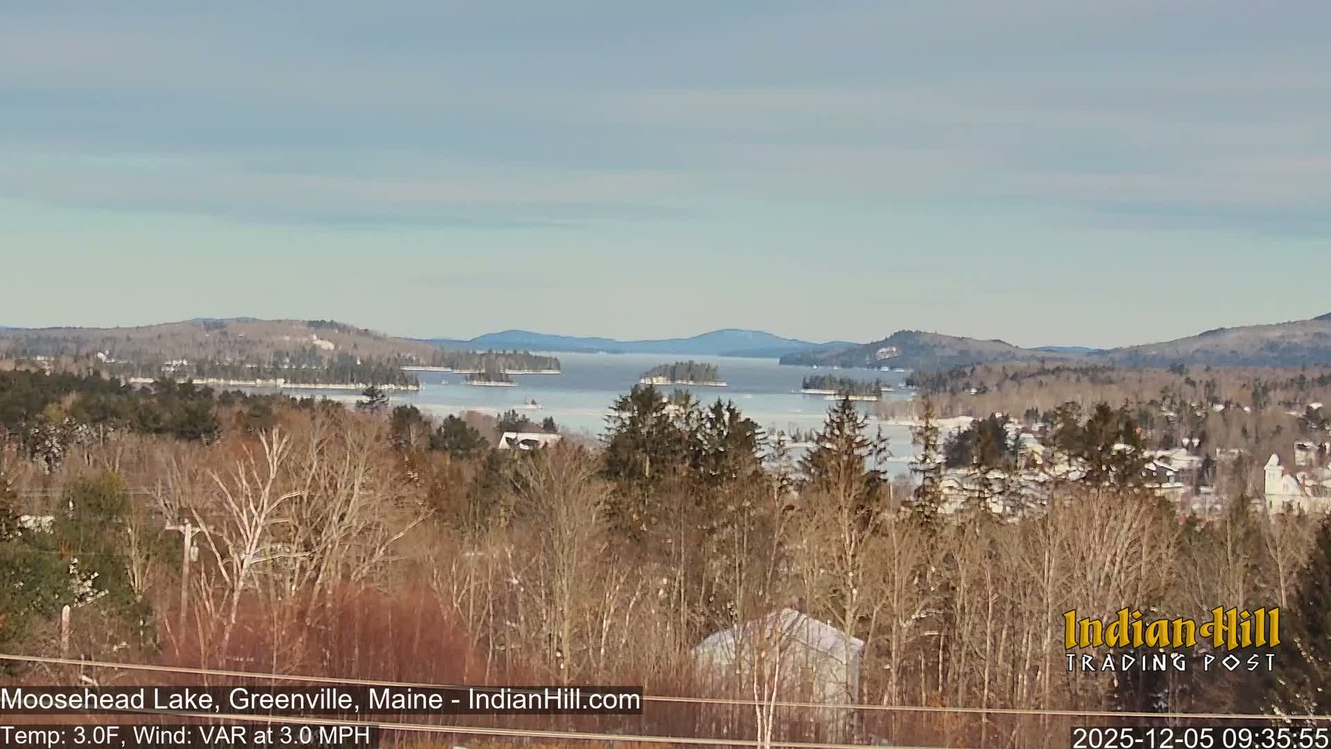Moosehead Lake Skyline Live Cam - Maine, USA