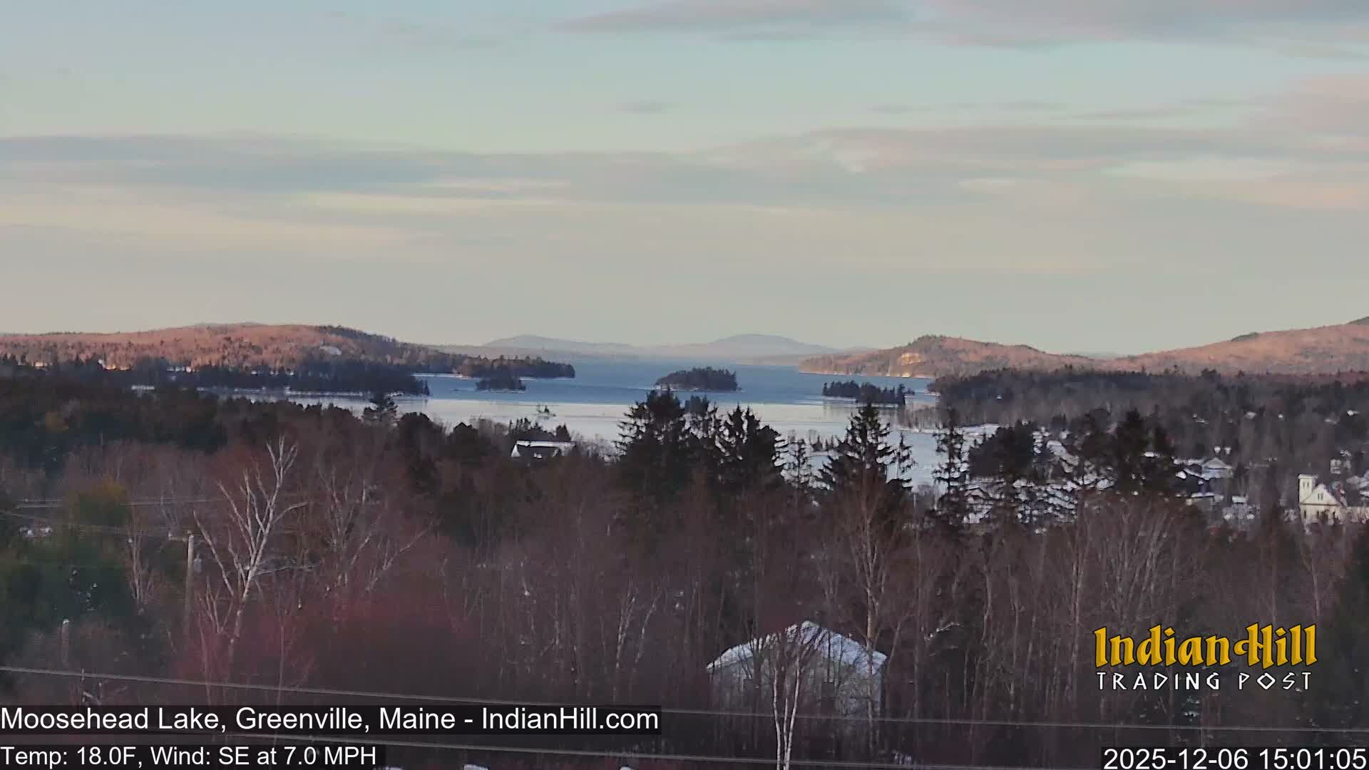 Moosehead Lake Skyline Live Cam - Maine, USA