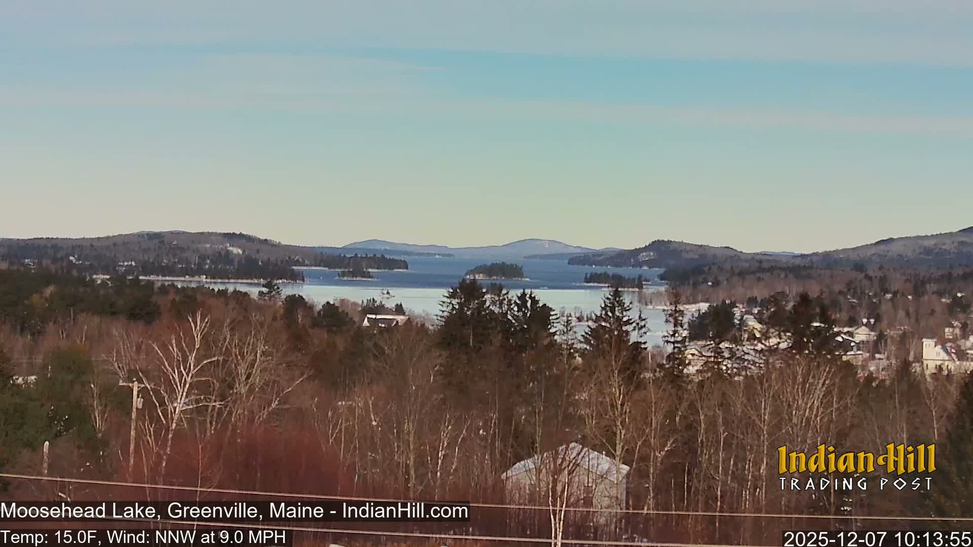 Moosehead Lake Skyline Live Cam - Maine, USA