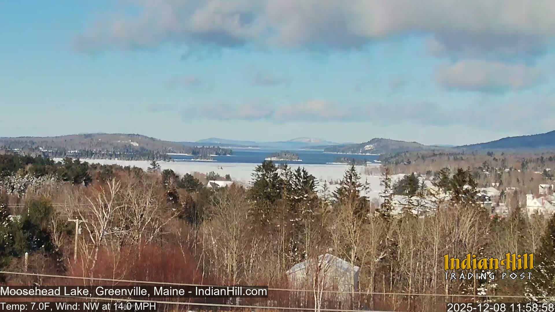 Moosehead Lake Skyline Live Cam - Maine, USA