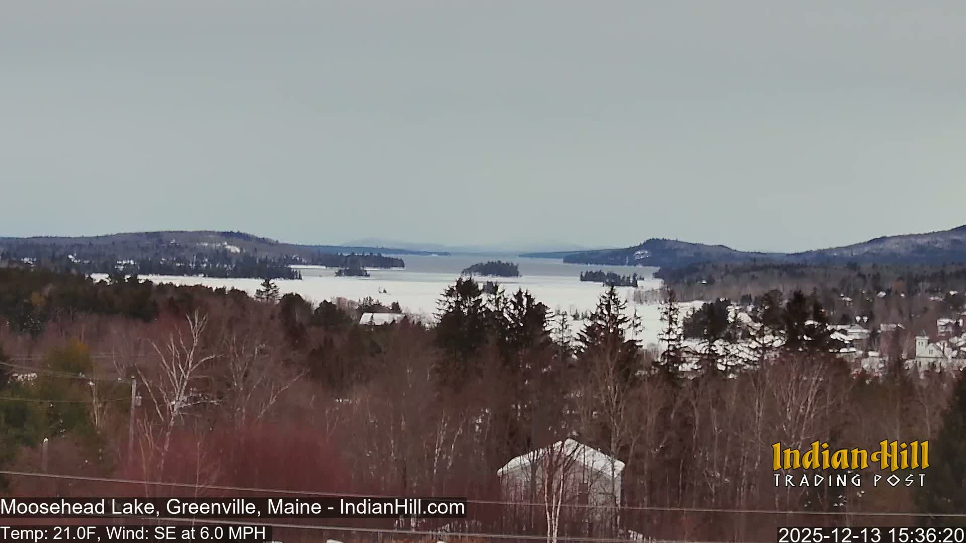 Moosehead Lake Skyline Live Cam - Maine, USA