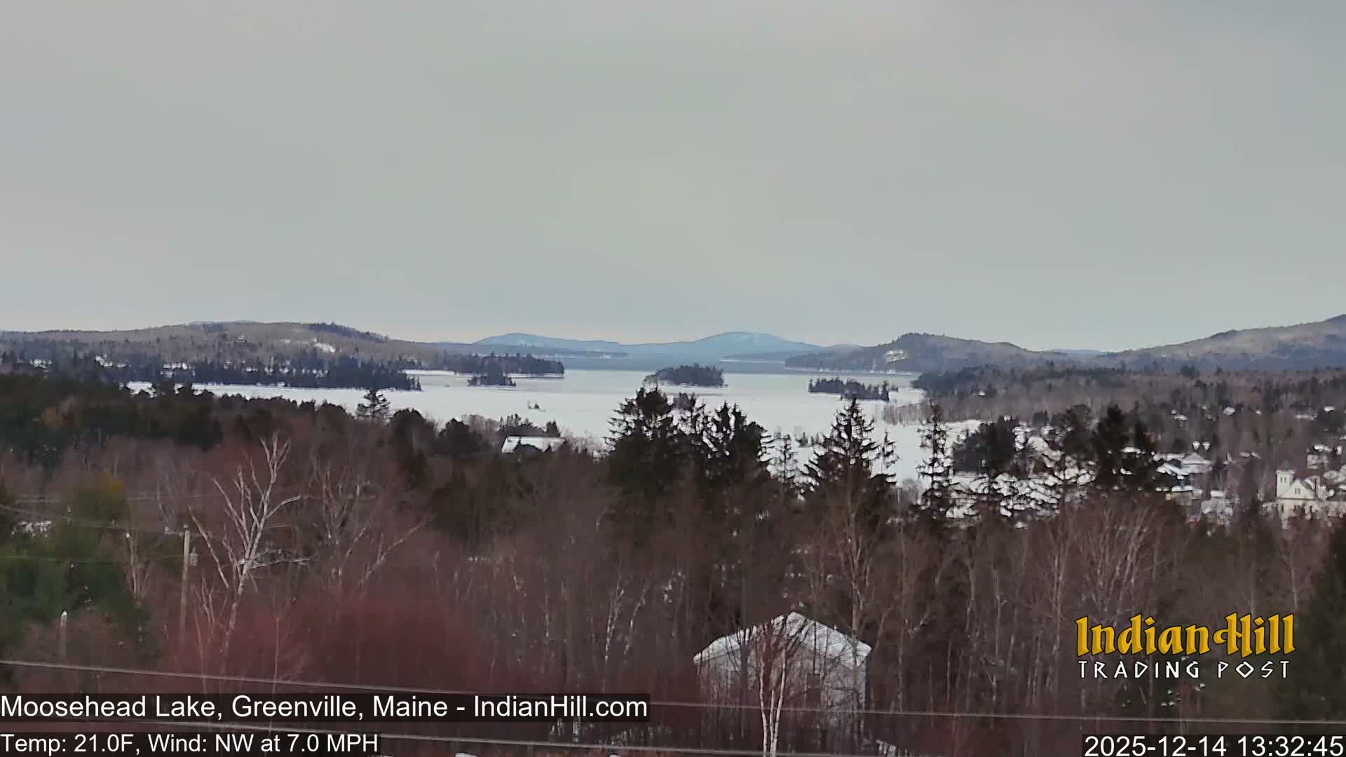 Moosehead Lake Skyline Live Cam - Maine, USA