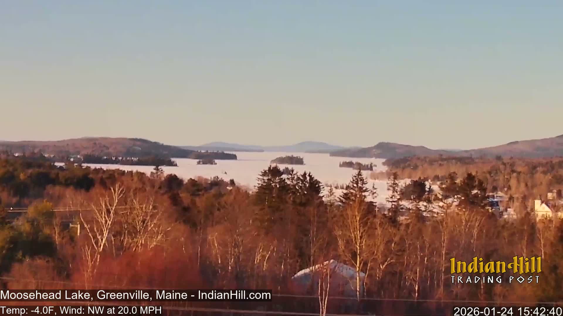 Moosehead Lake Skyline Live Cam - Maine, USA