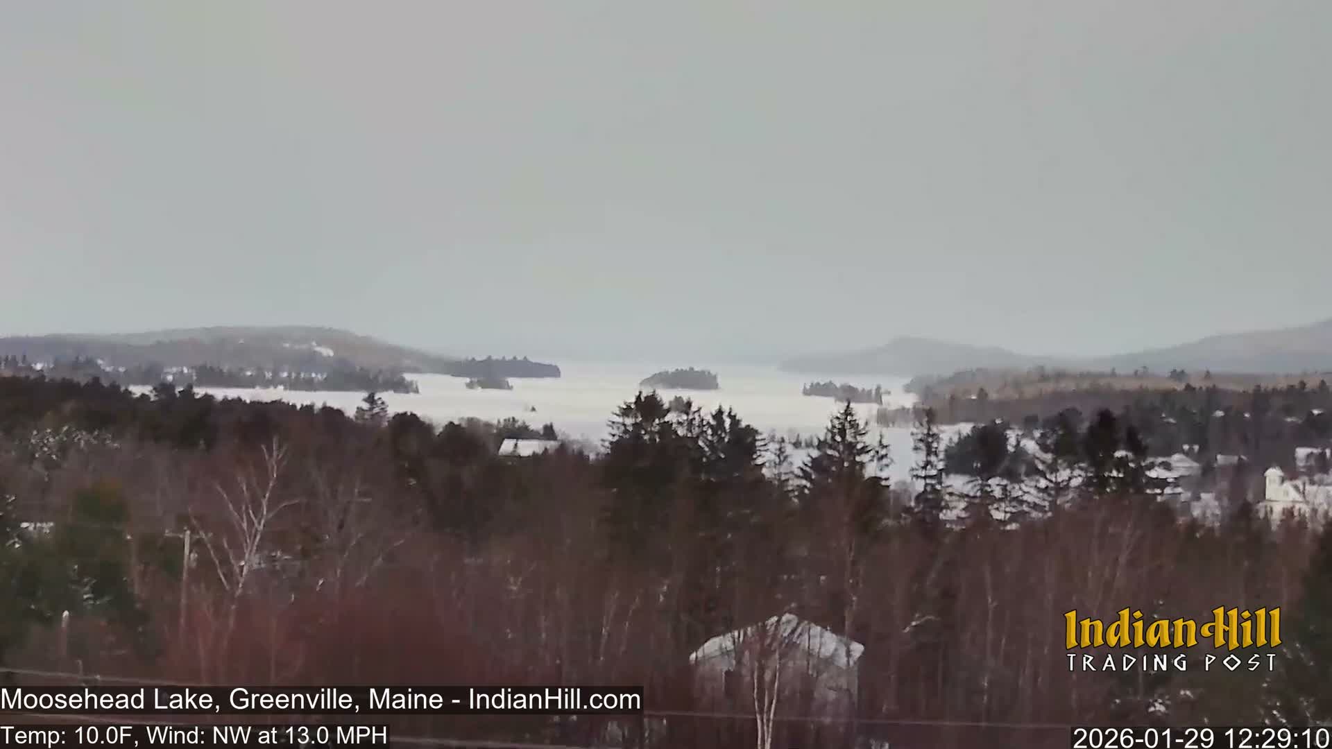 Moosehead Lake Skyline Live Cam - Maine, USA