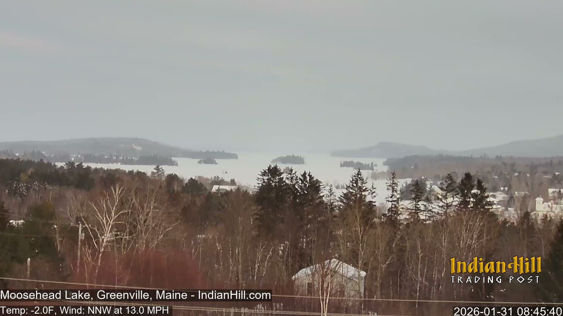 Moosehead Lake Skyline Live Cam - Maine, USA