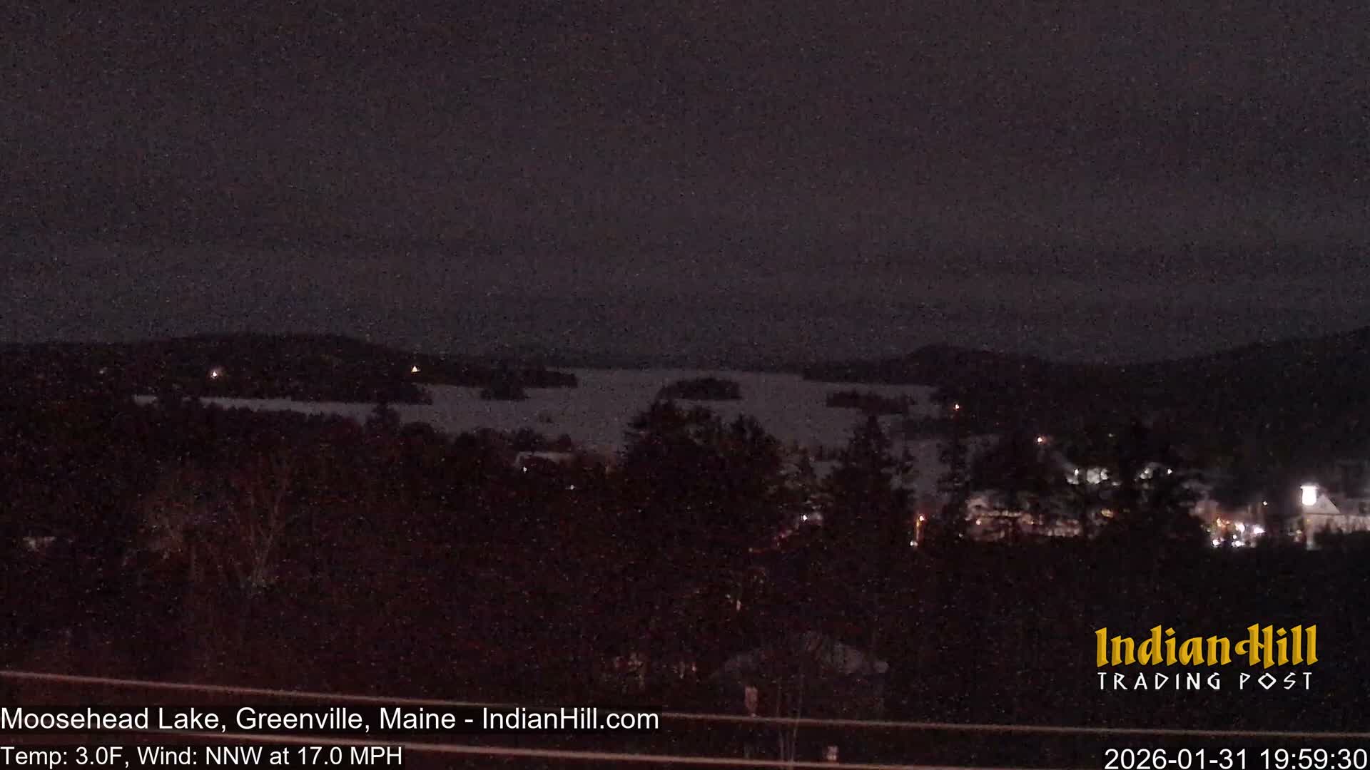 Moosehead Lake Skyline Live Cam - Maine, USA