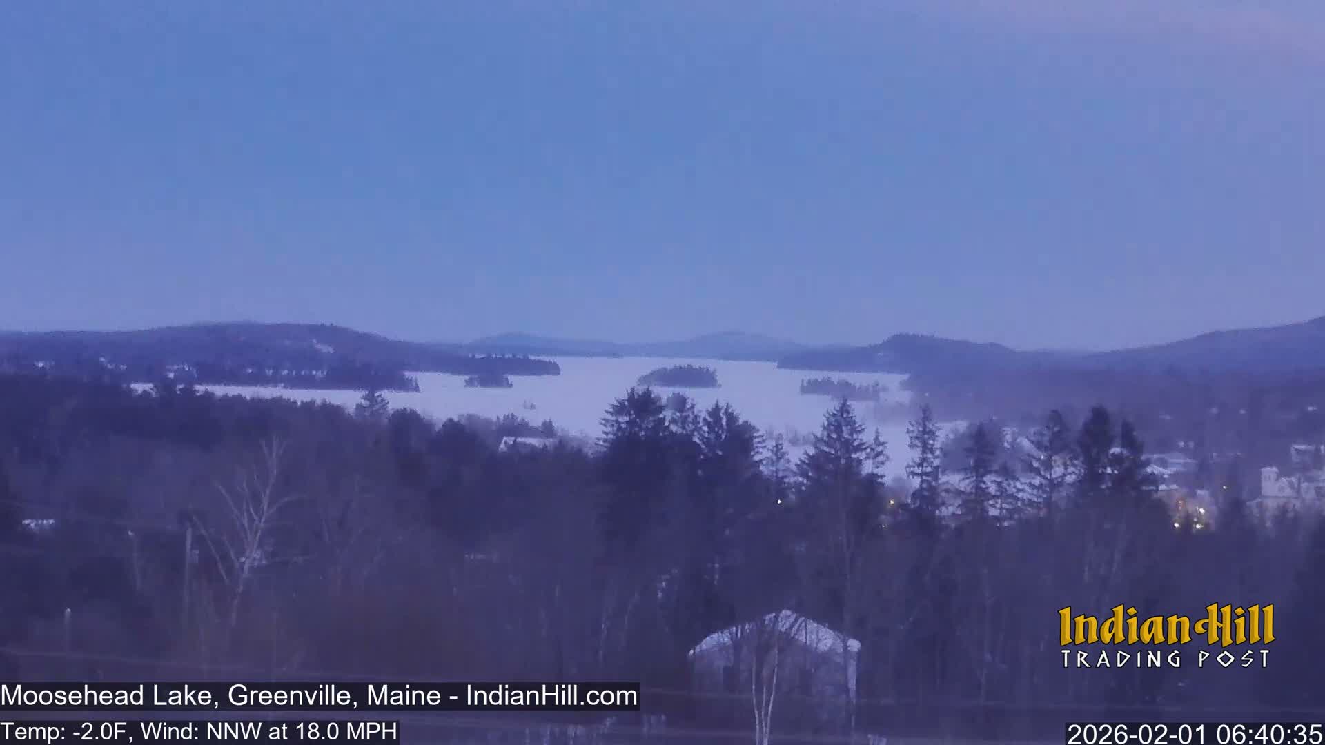Moosehead Lake Skyline Live Cam - Maine, USA