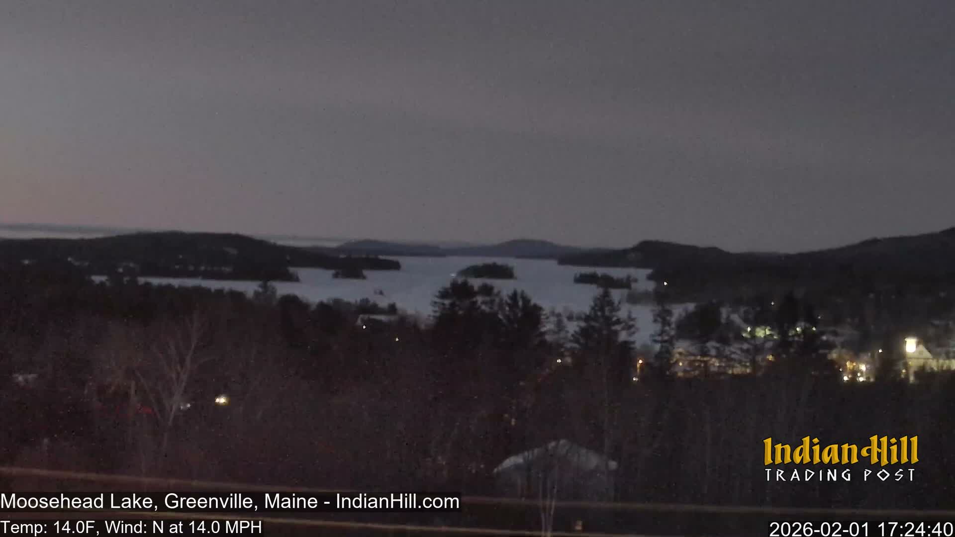 Moosehead Lake Skyline Live Cam - Maine, USA