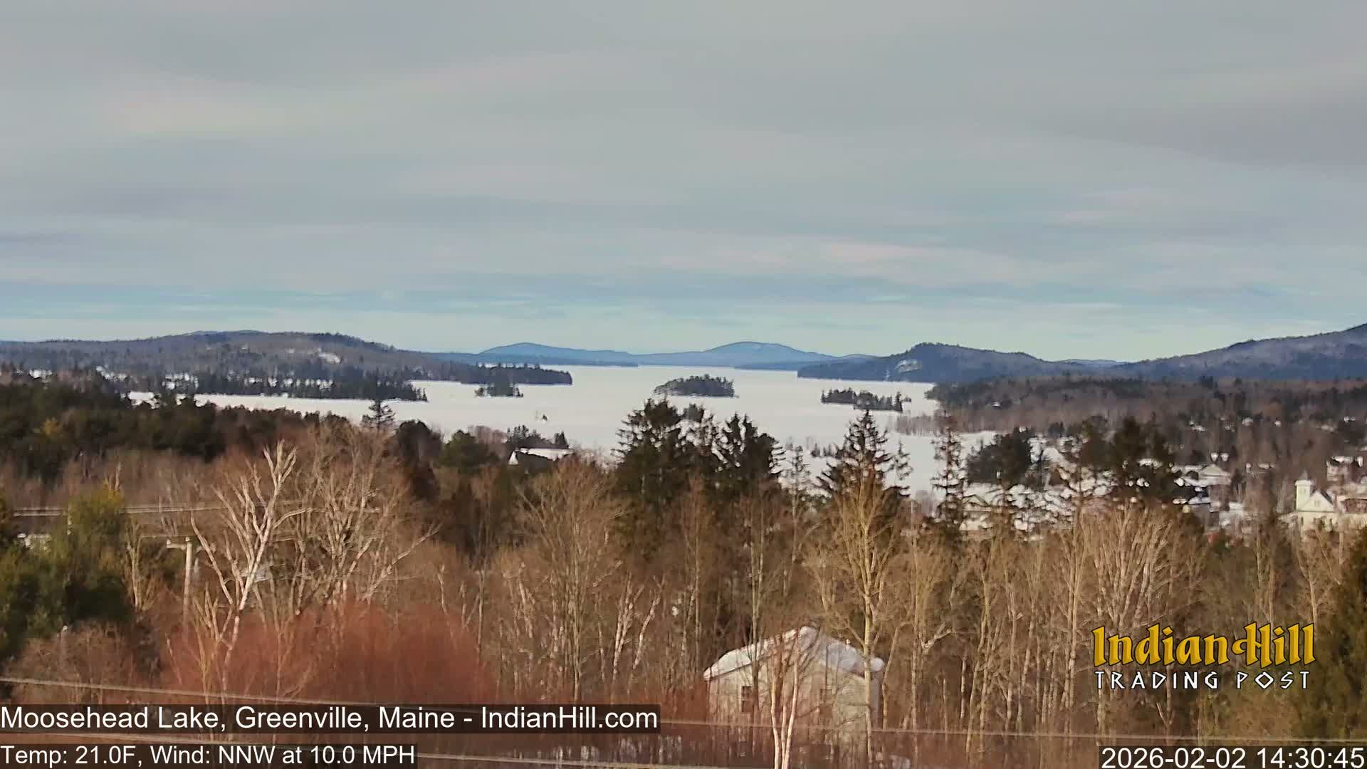 Moosehead Lake Skyline Live Cam - Maine, USA