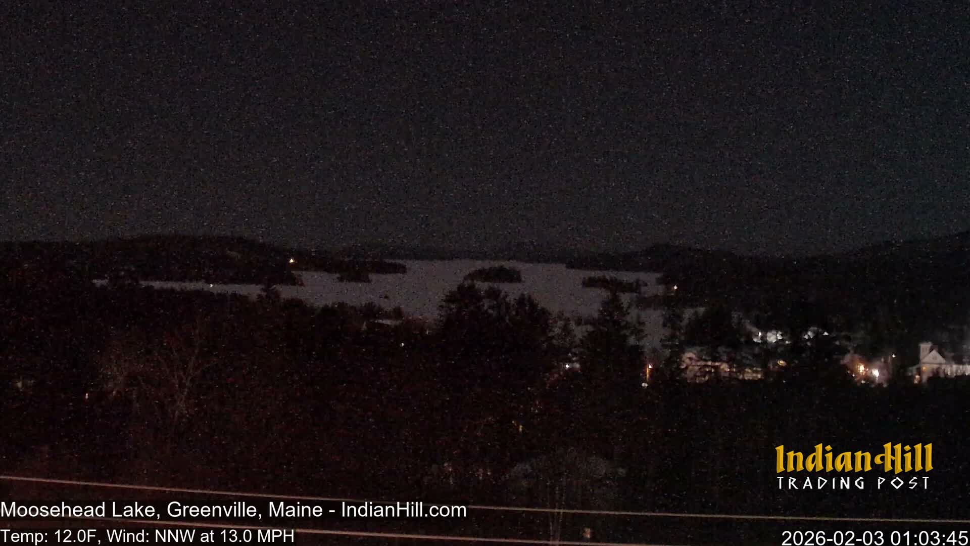 Moosehead Lake Skyline Live Cam - Maine, USA