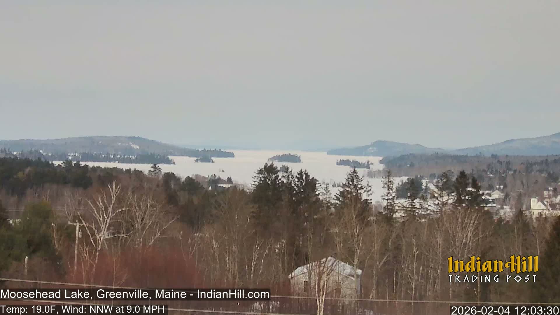 Moosehead Lake Skyline Live Cam - Maine, USA