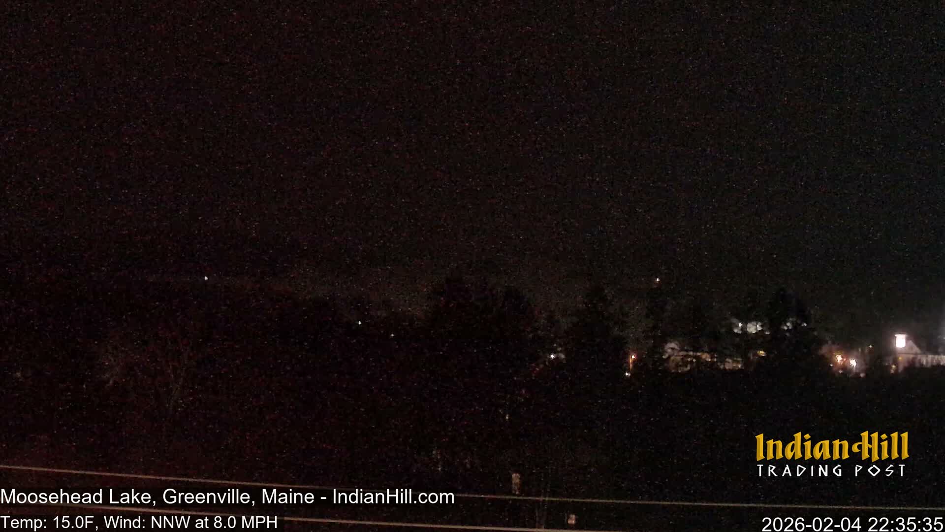 Moosehead Lake Skyline Live Cam - Maine, USA