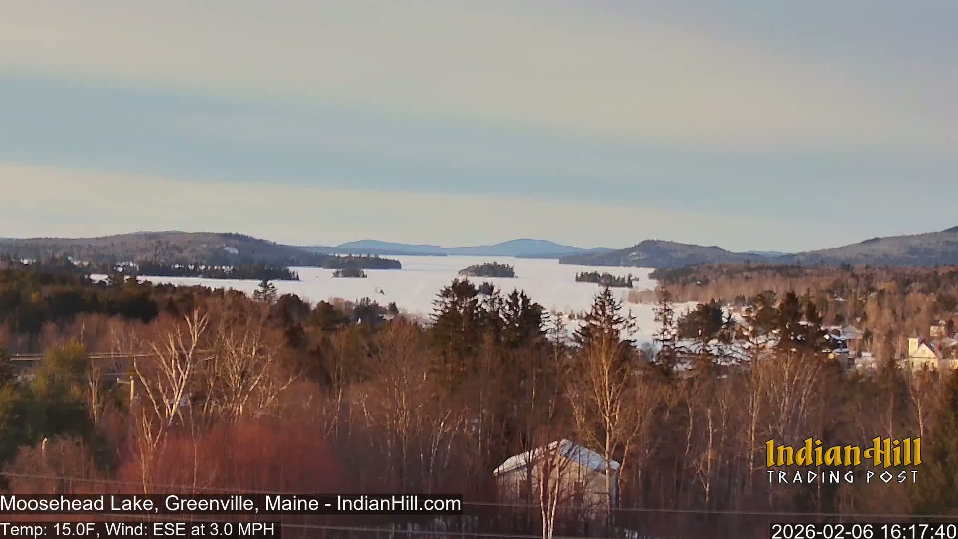 Moosehead Lake Skyline Live Cam - Maine, USA