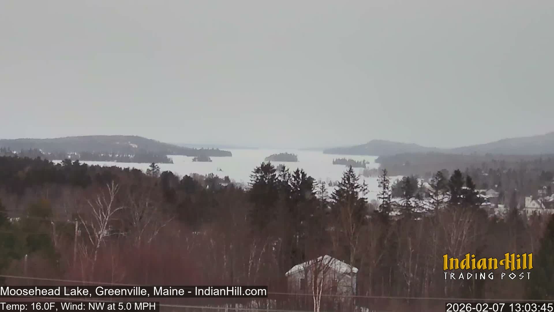 Moosehead Lake Skyline Live Cam - Maine, USA