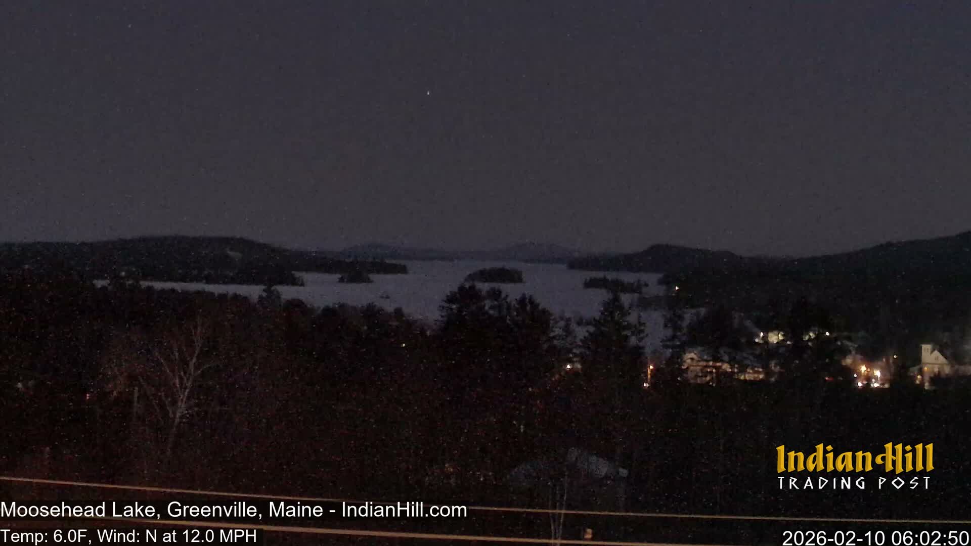 Moosehead Lake Skyline Live Cam - Maine, USA