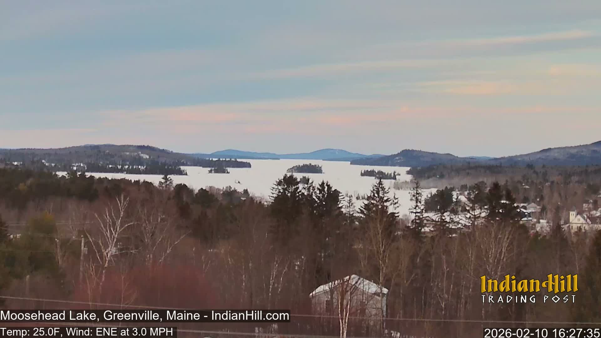 Moosehead Lake Skyline Live Cam - Maine, USA
