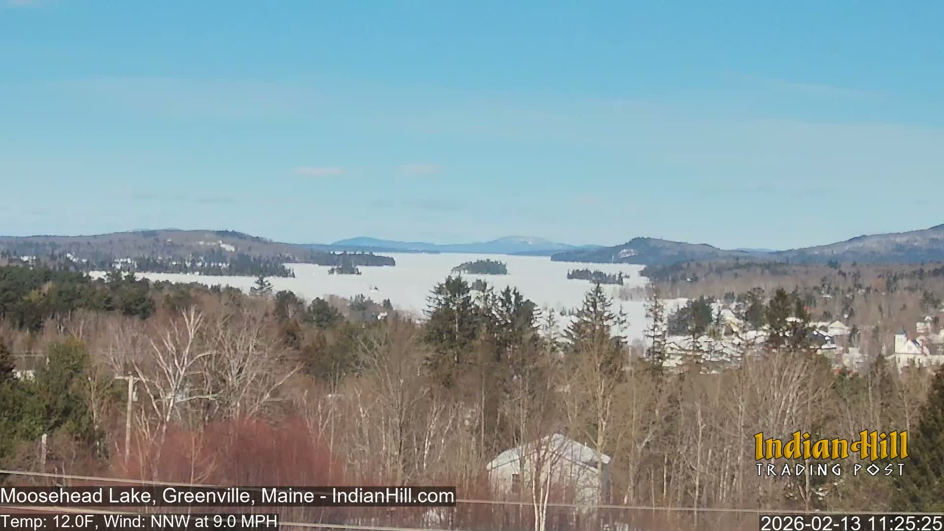 Moosehead Lake Skyline Live Cam - Maine, USA