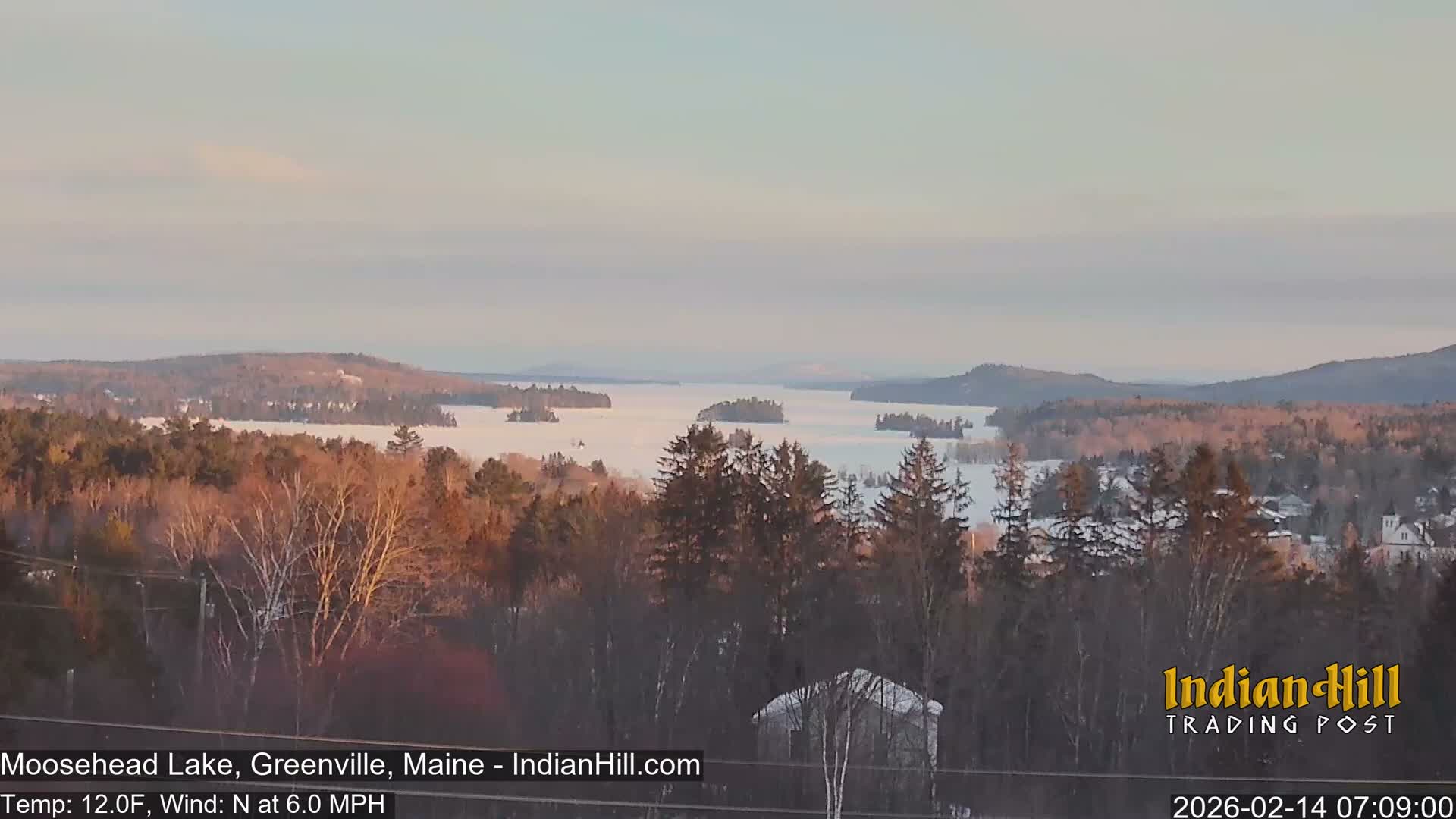 Moosehead Lake Skyline Live Cam - Maine, USA
