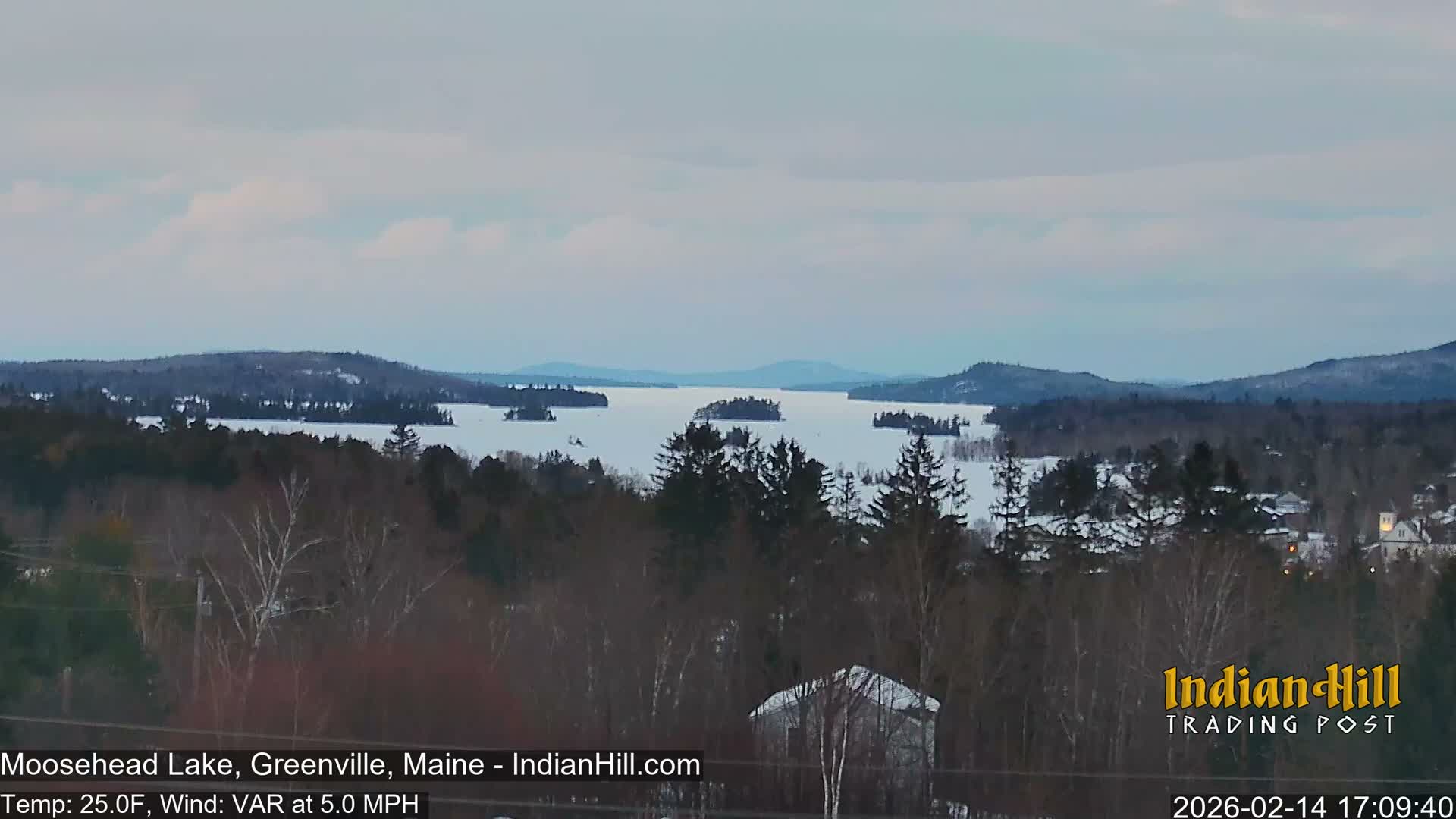 Moosehead Lake Skyline Live Cam - Maine, USA