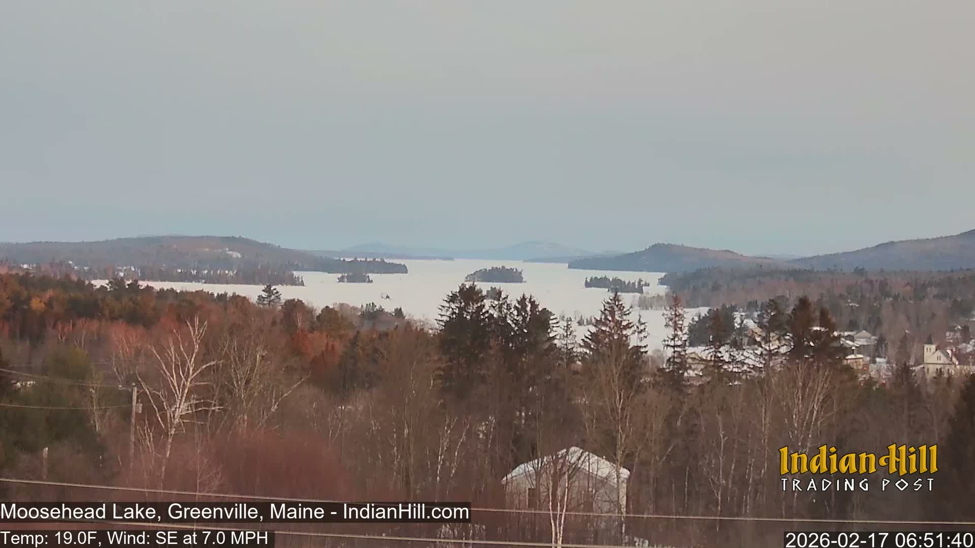 Moosehead Lake Skyline Live Cam - Maine, USA