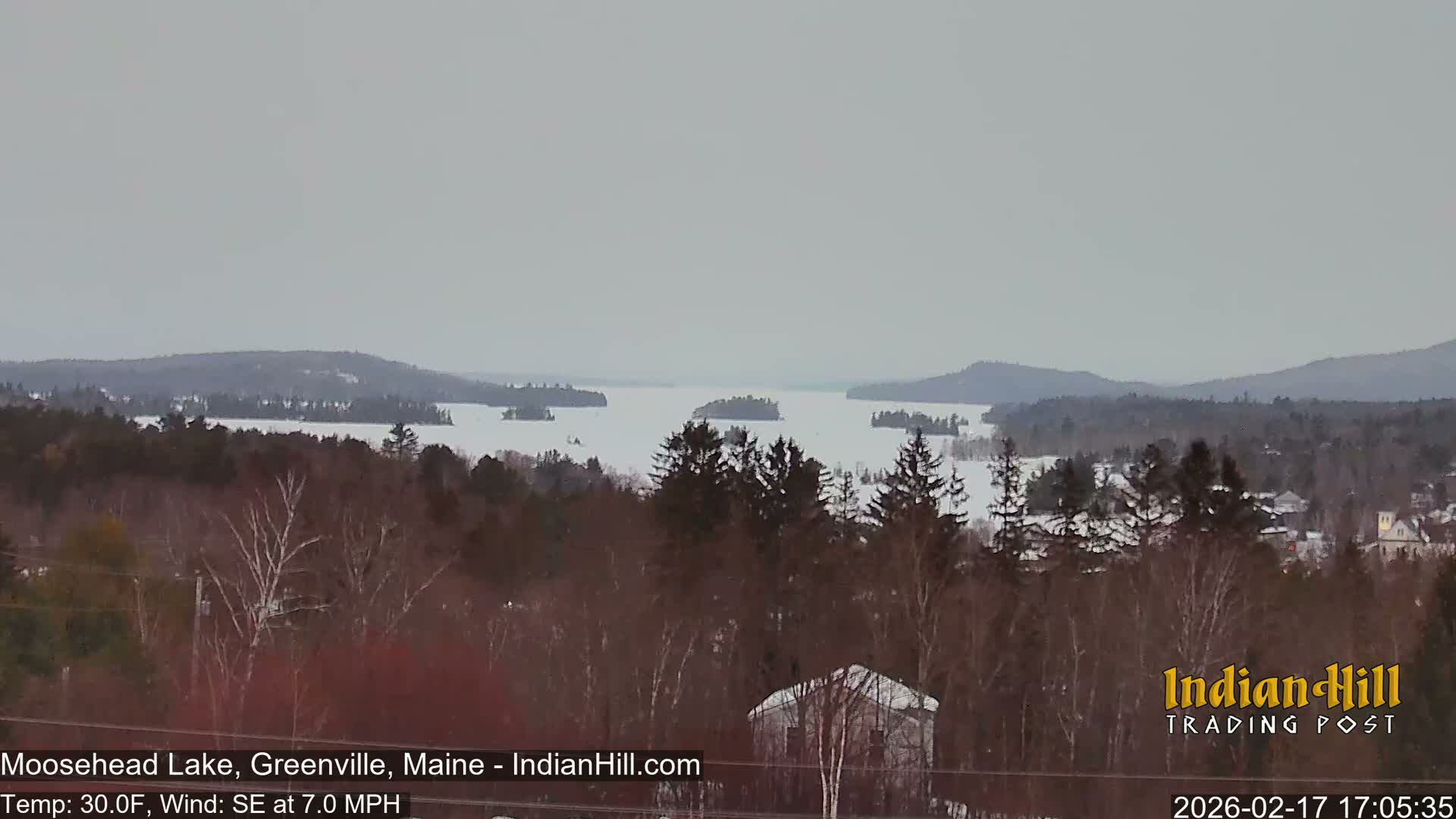 Moosehead Lake Skyline Live Cam - Maine, USA