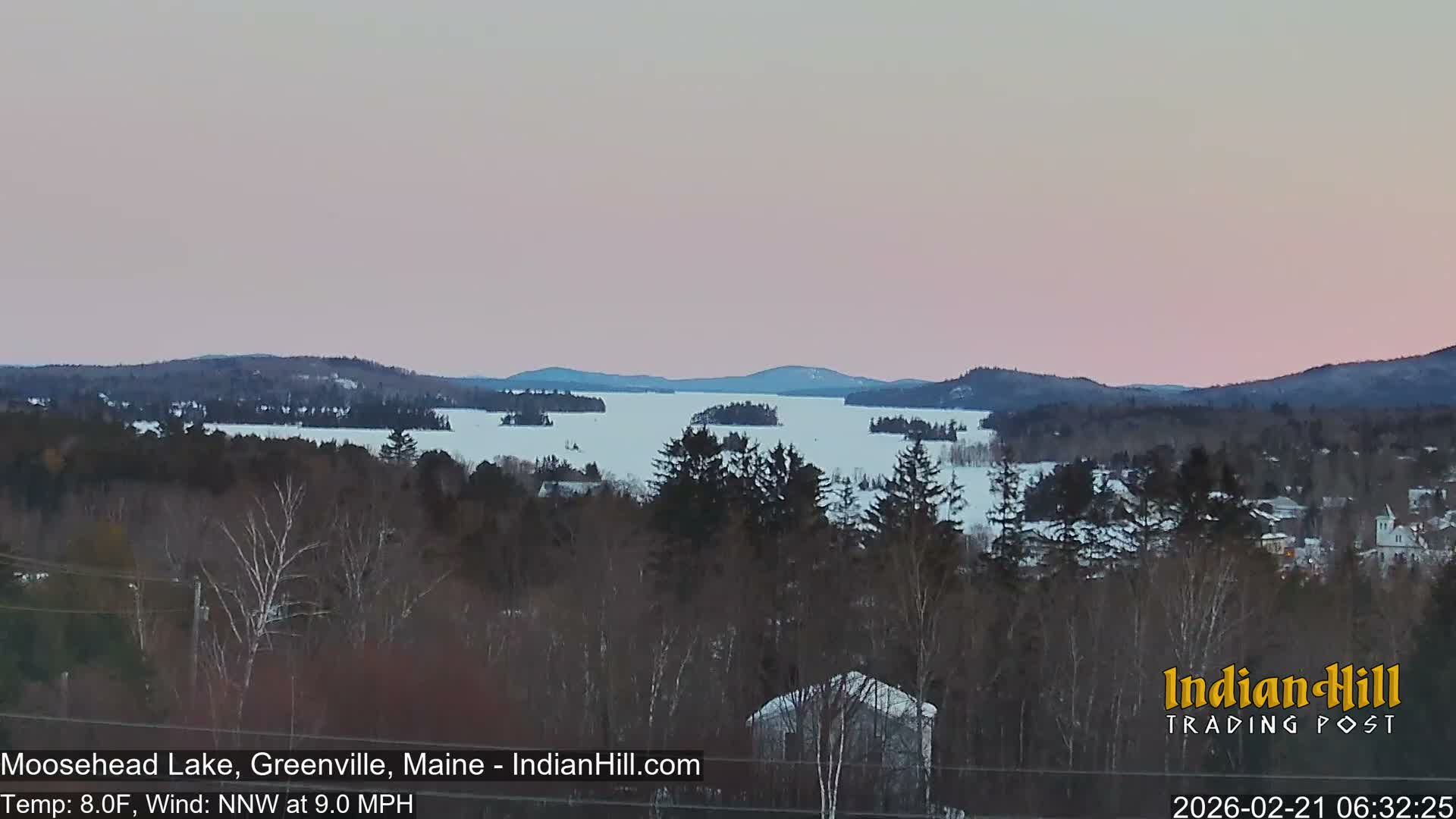 Moosehead Lake Skyline Live Cam - Maine, USA