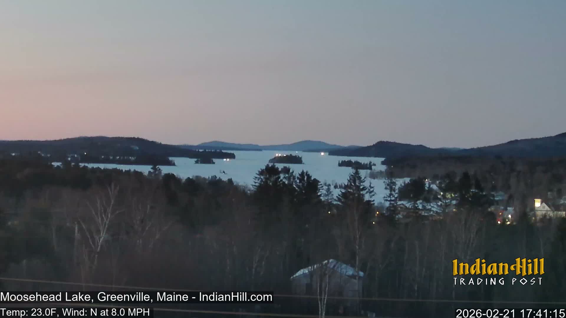 Moosehead Lake Skyline Live Cam - Maine, USA