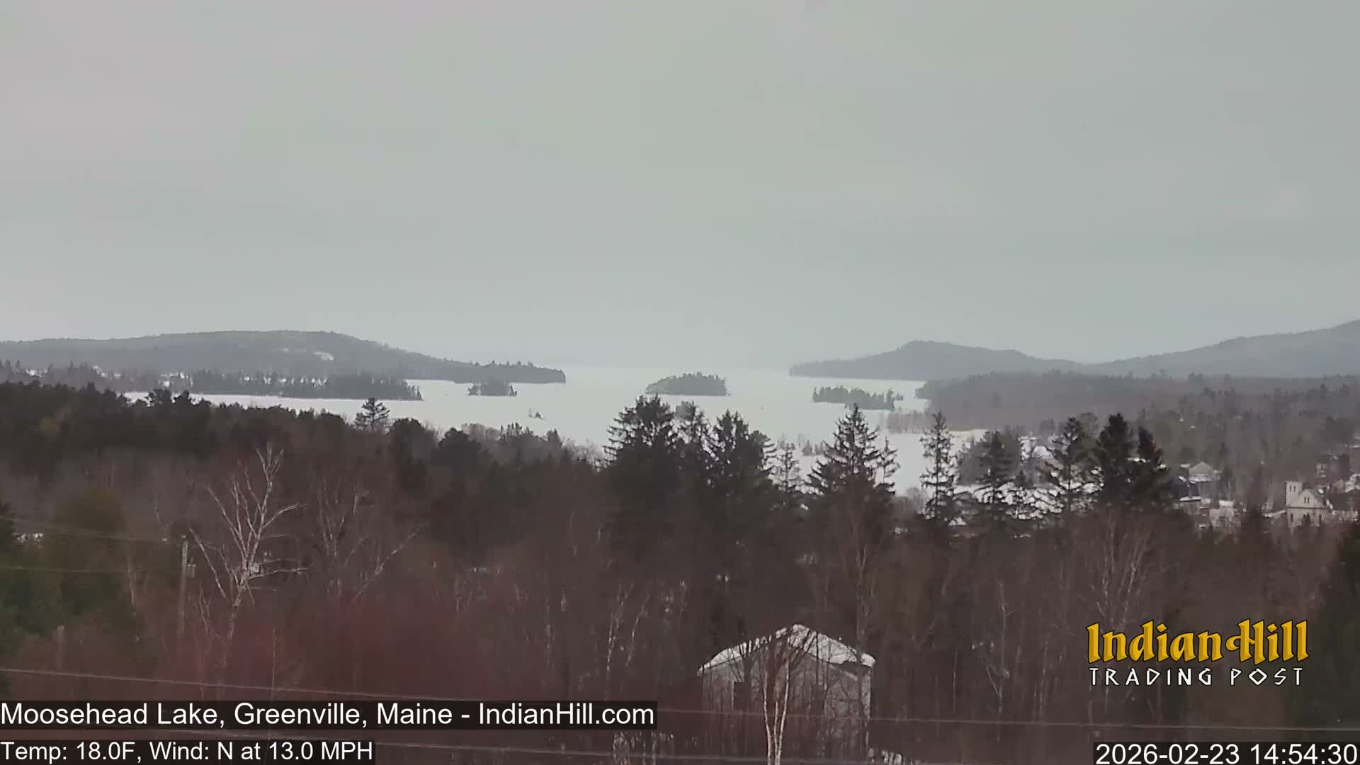 Moosehead Lake Skyline Live Cam - Maine, USA