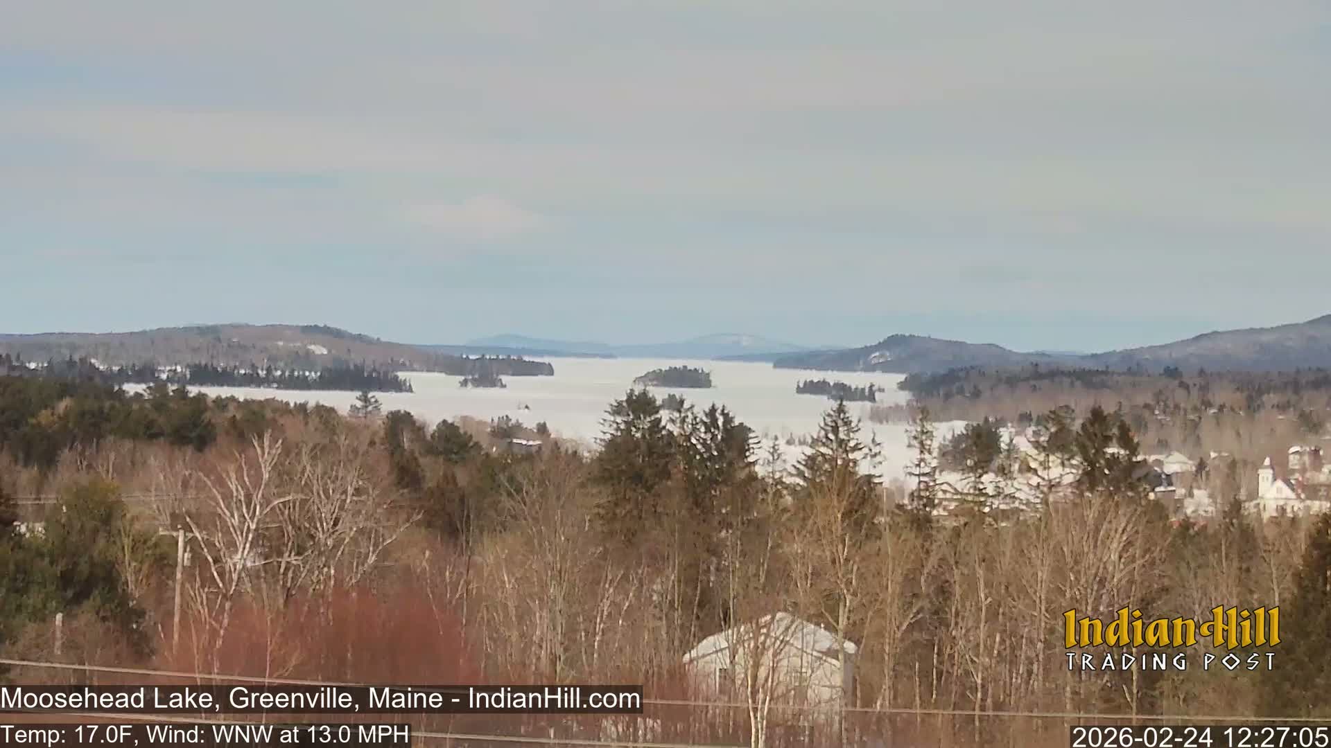 Moosehead Lake Skyline Live Cam - Maine, USA