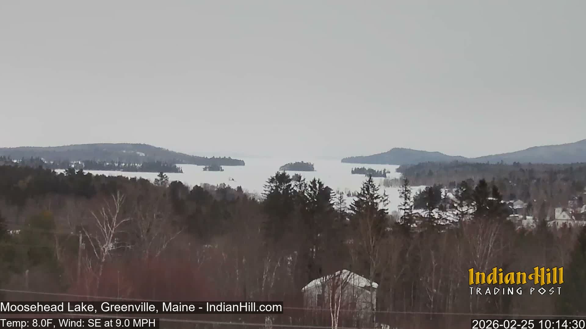 Moosehead Lake Skyline Live Cam - Maine, USA