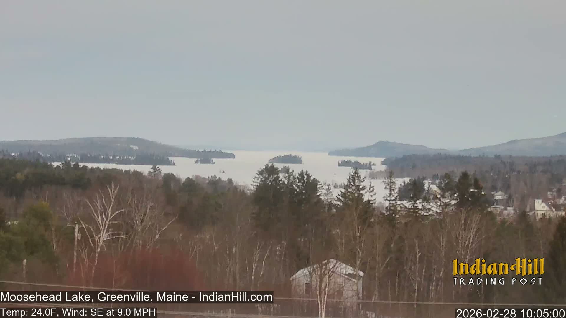 Moosehead Lake Skyline Live Cam - Maine, USA