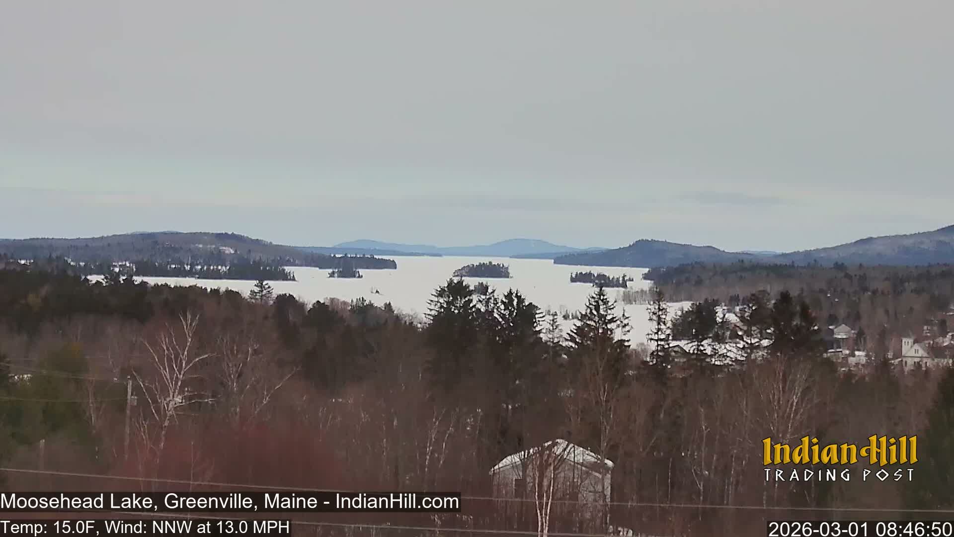 Moosehead Lake Skyline Live Cam - Maine, USA