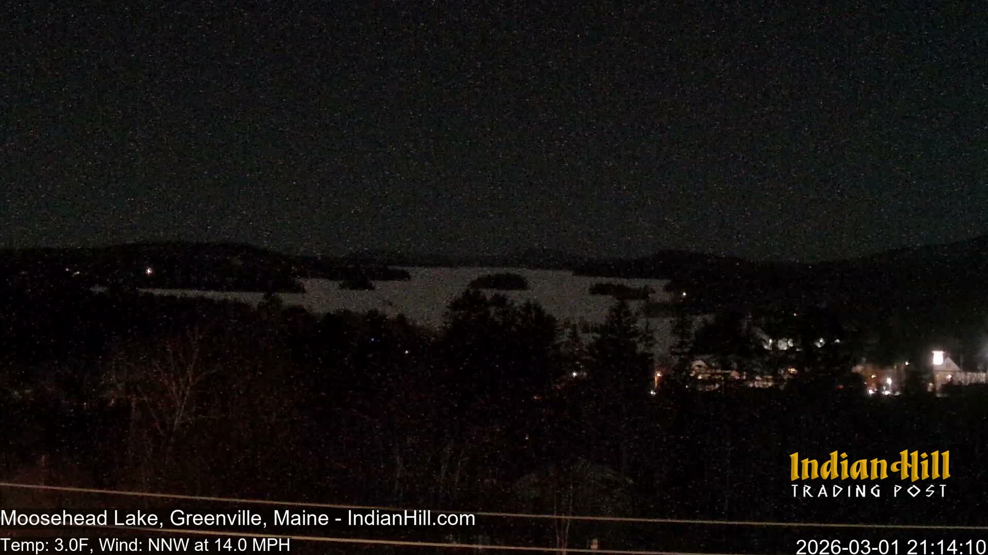 Moosehead Lake Skyline Live Cam - Maine, USA