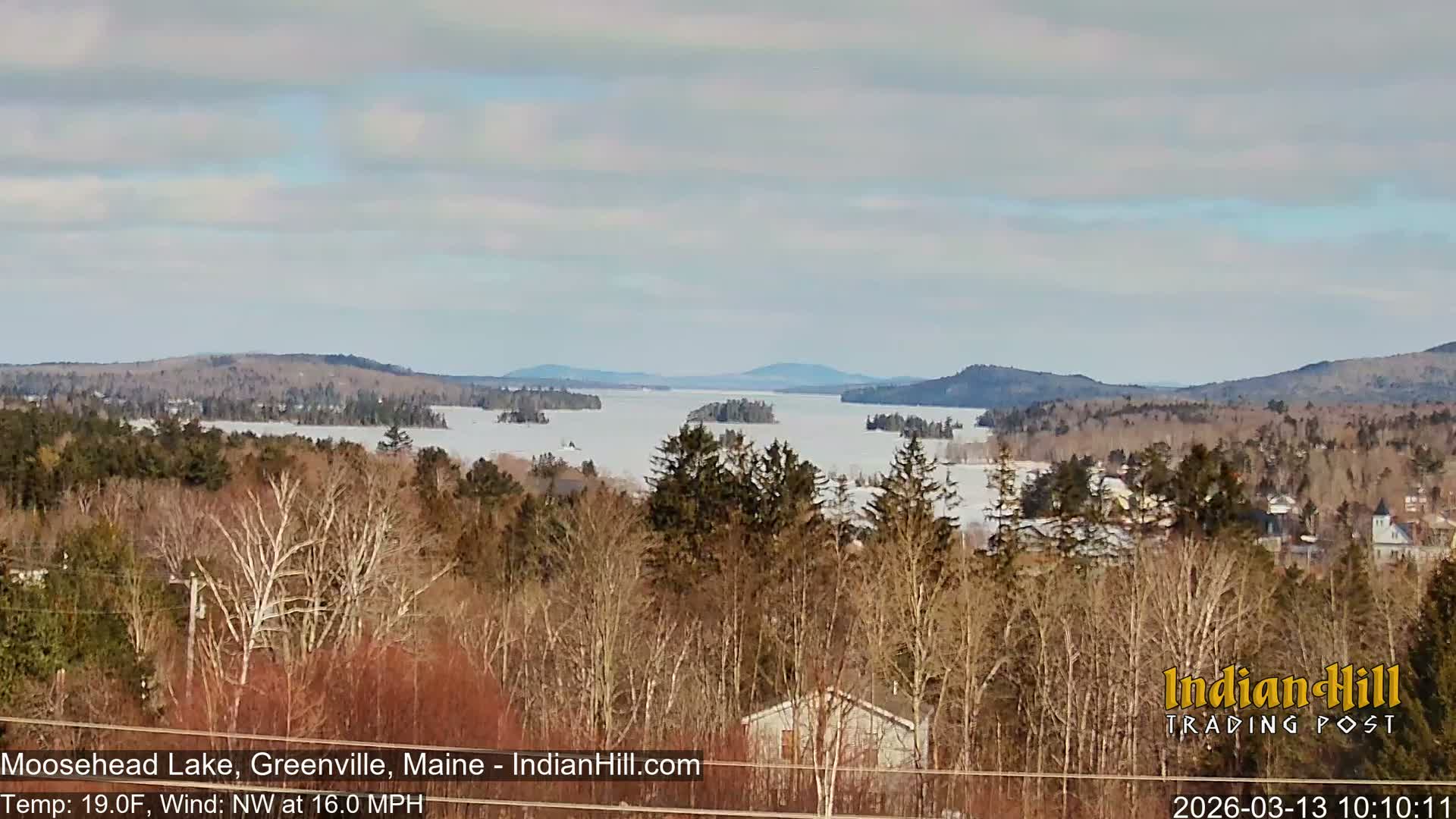 Moosehead Lake Skyline Live Cam - Maine, USA