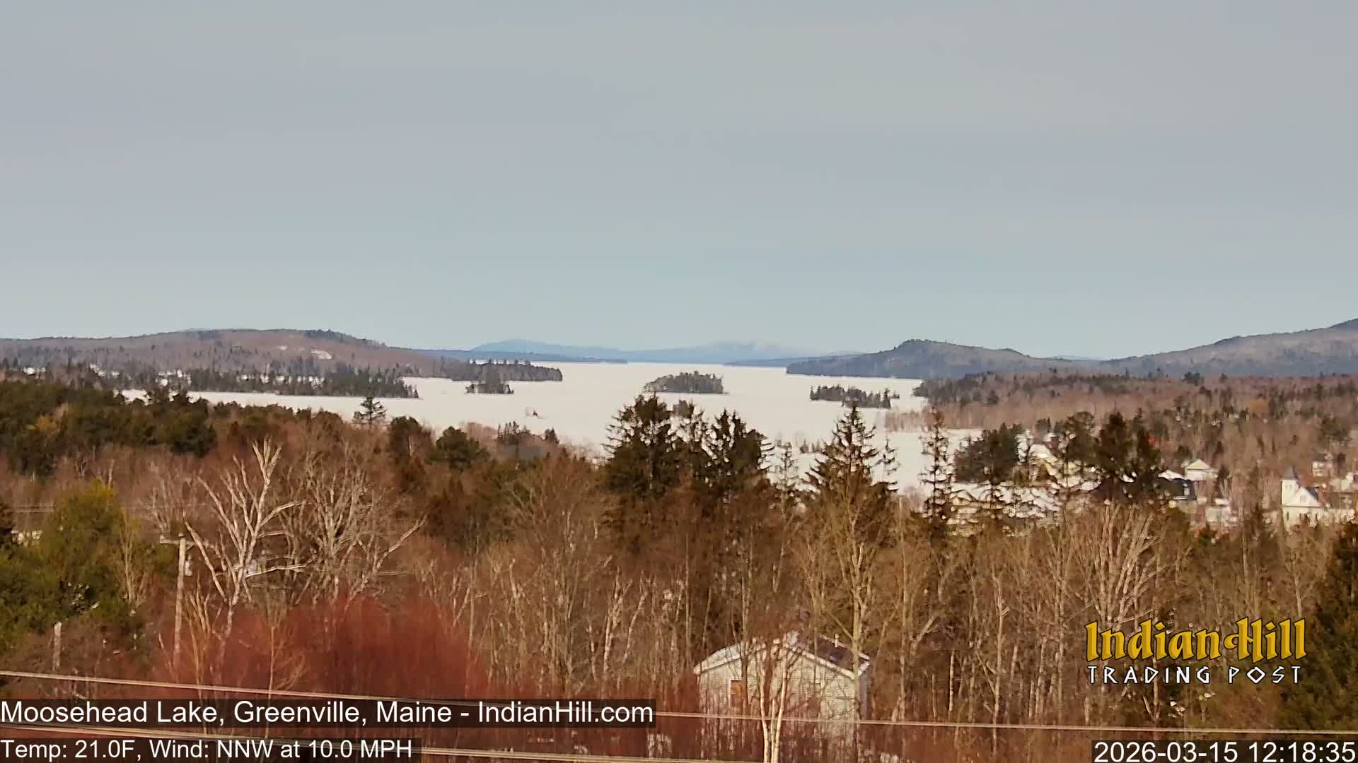 Moosehead Lake Skyline Live Cam - Maine, USA
