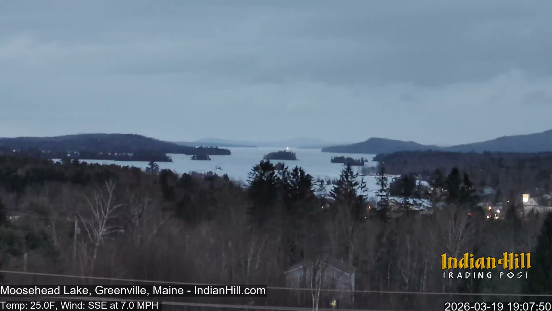 Moosehead Lake Skyline Live Cam - Maine, USA