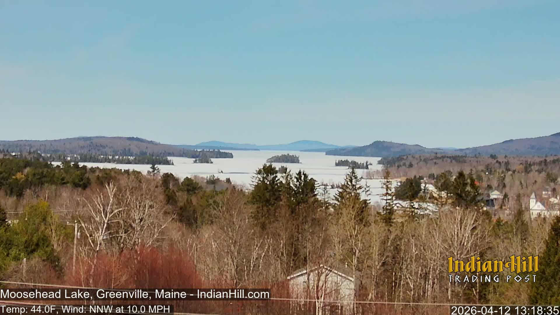 Moosehead Lake Skyline Live Cam - Maine, USA