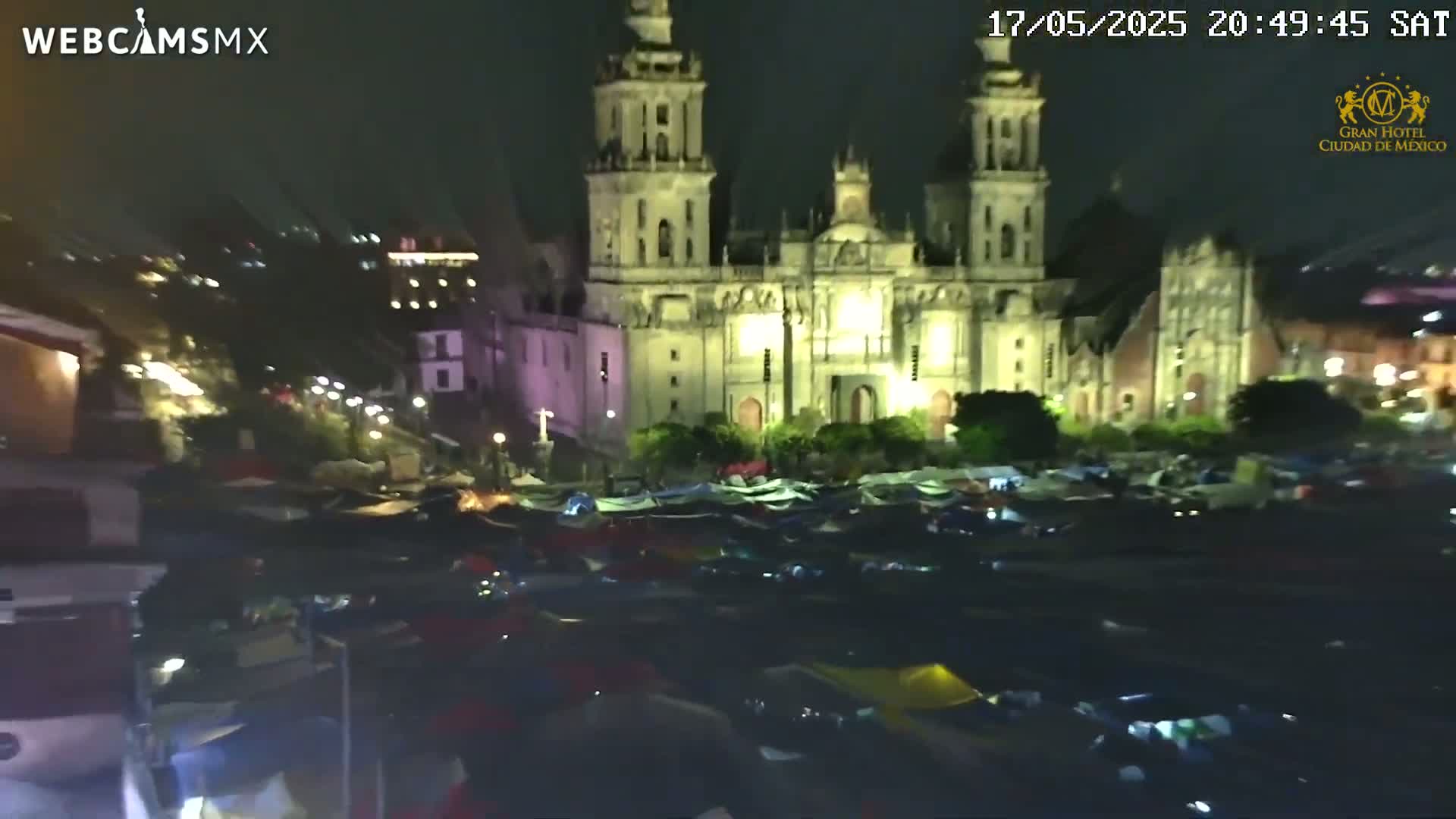 Plaza de la Constitución, Zocalo Square Ciudad de México Live Cam - Centro, Ciudad de Mexico, Mexico