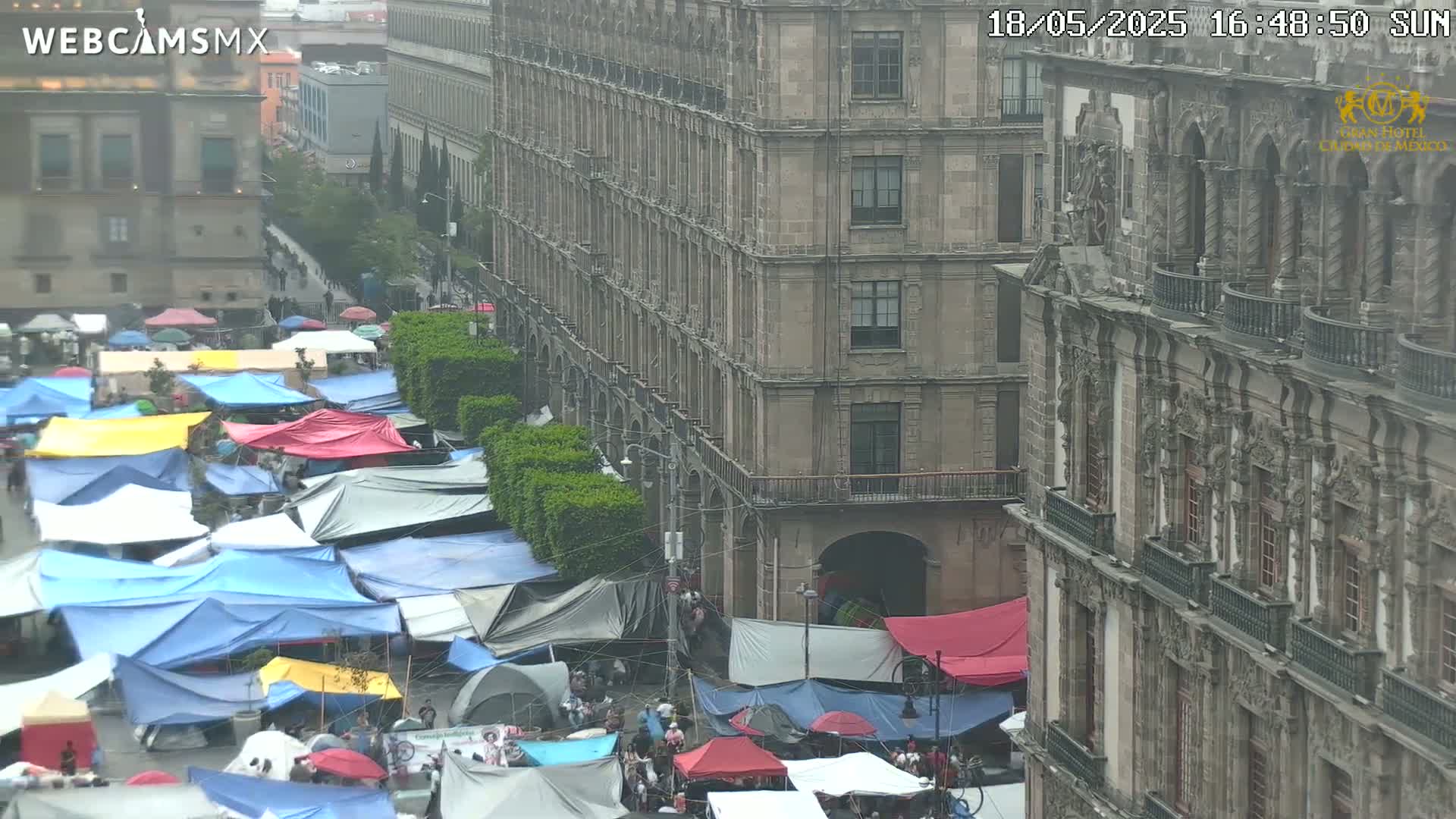 Plaza de la Constitución, Zocalo Square Ciudad de México Live Cam - Centro, Ciudad de Mexico, Mexico