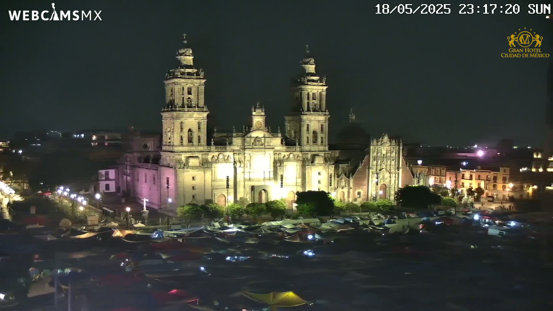 Plaza de la Constitución, Zocalo Square Ciudad de México Live Cam - Centro, Ciudad de Mexico, Mexico